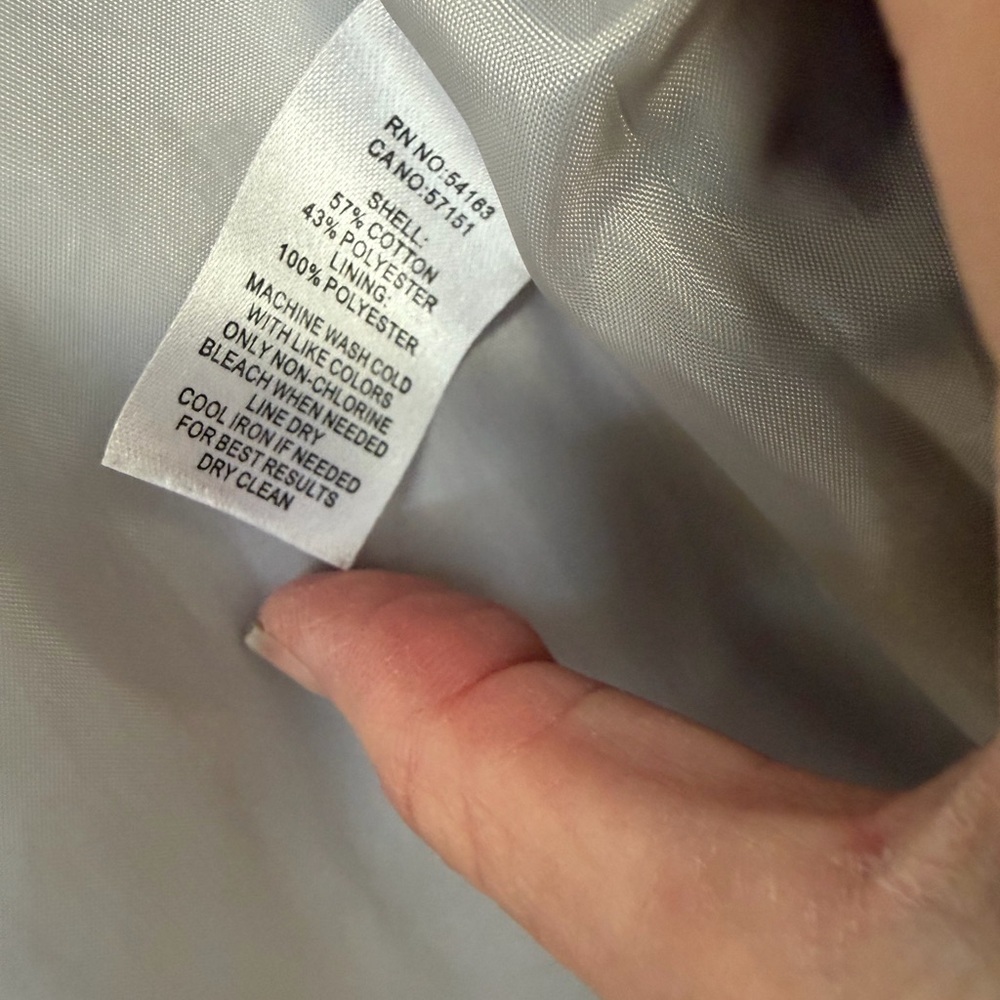 Marc New York Light Gray / Tan Double-Breasted Classic Minimalist Trench Coat - Picture 10 of 16